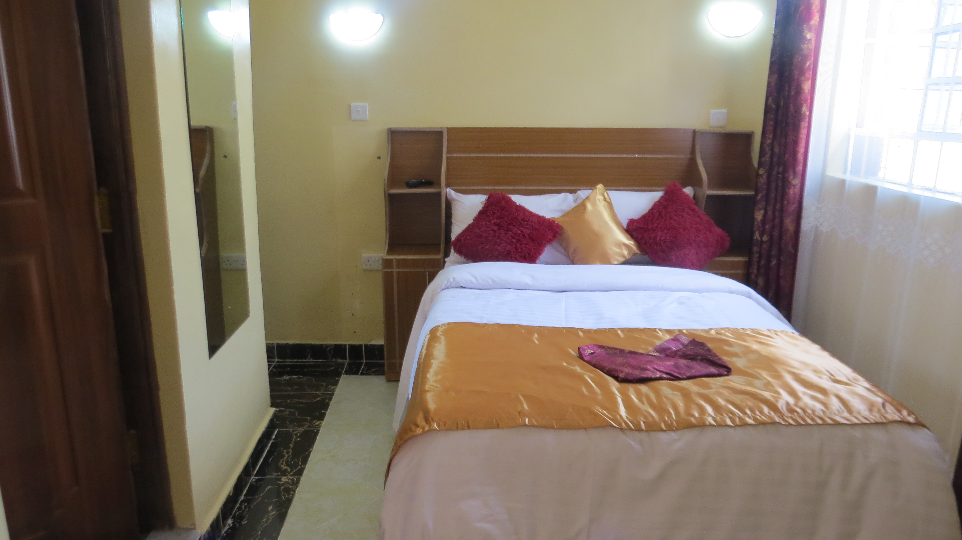 Spacious family suite with modern amenities